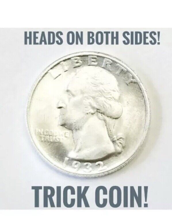 Double Sided 1932 Quarter Two Face Trick Double Headed Coin