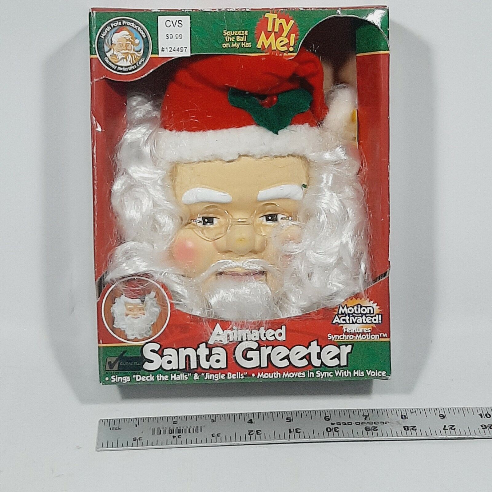 Gemmy Animated Santa Greeter  Motion Activated New NOS