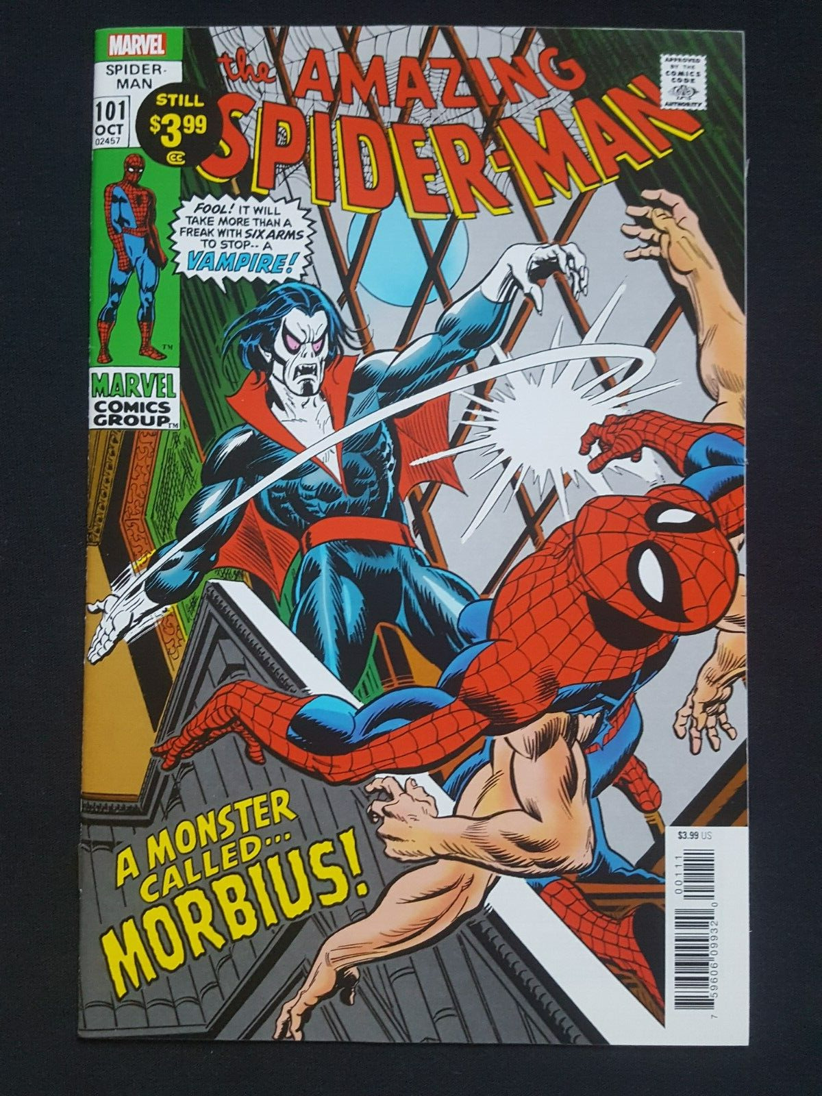 AMAZING SPIDER-MAN #101 REPRINT   1st Appearance of MORBIUS     MINT-    UNREAD