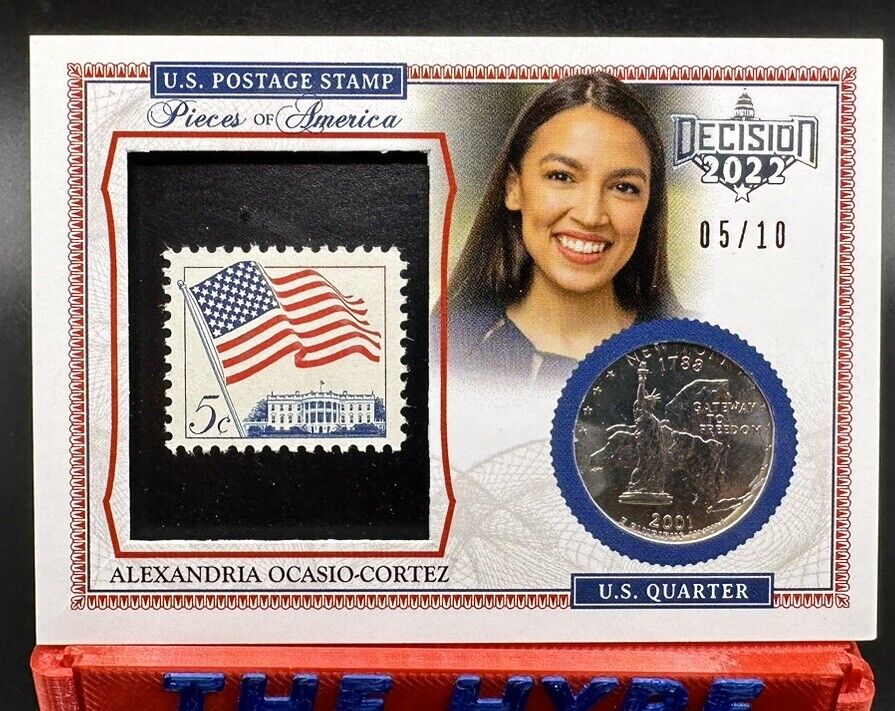 5/10 Alexandria Ocasio-Cortez Stamp Quarter 2024 Decision Pieces of America AOC