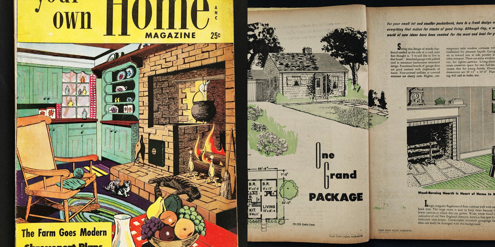 1947 vintage HOUSE PLANS YOUR OWN HOME CATALOG layout blueprints magazine