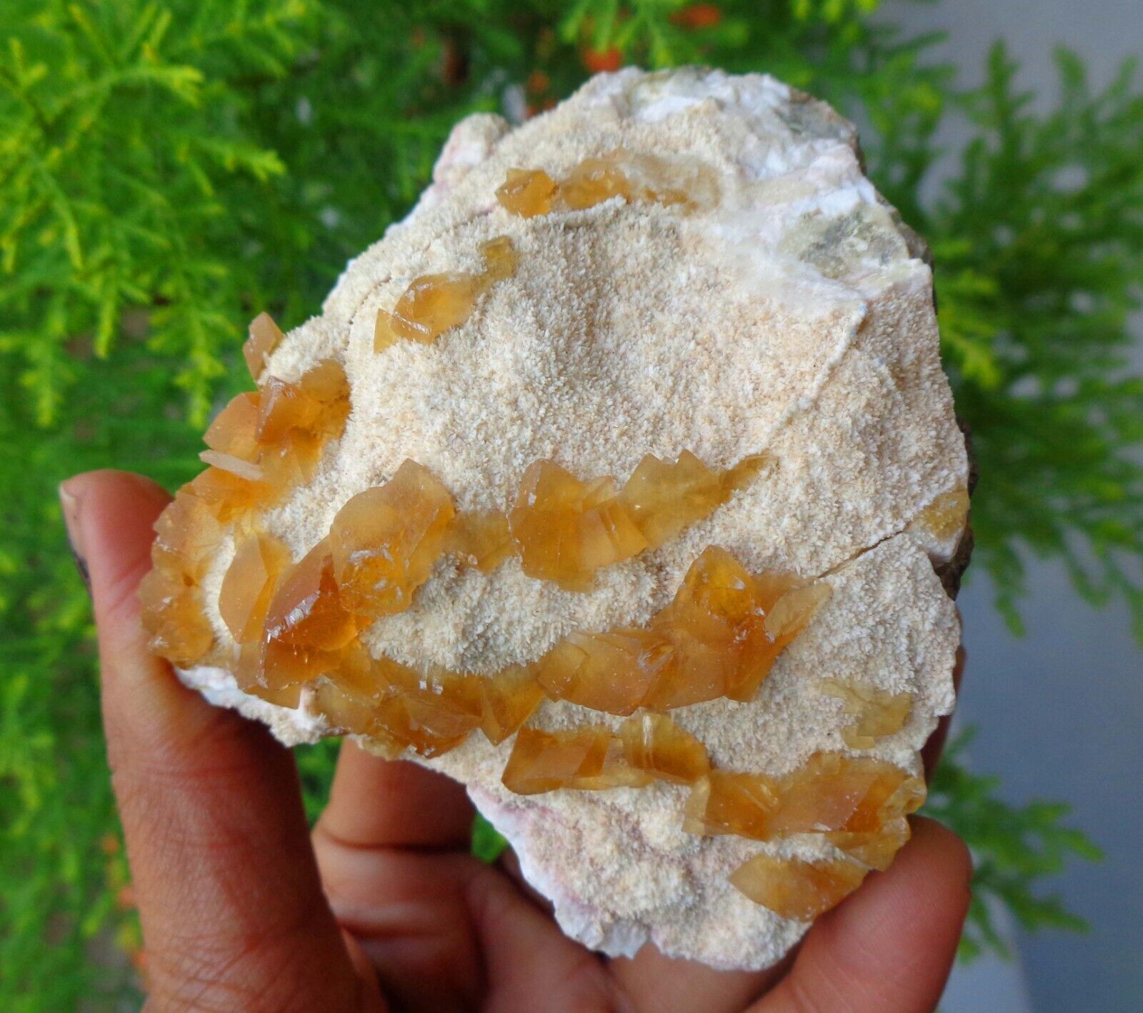 Calcite Crystals Format On Matrix Minerals Specimen #E6