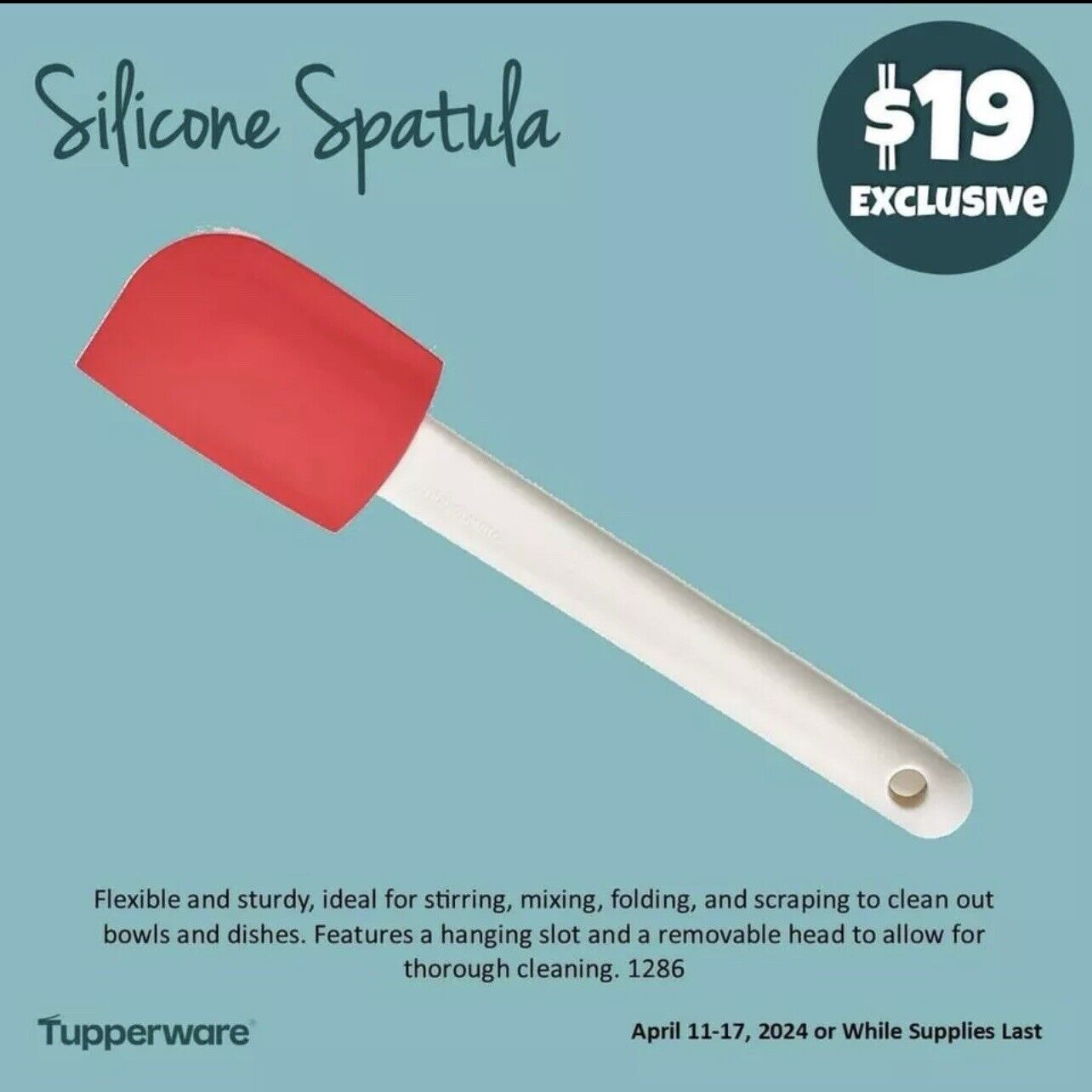 Tupperware Classic Silicone Spatula 12\