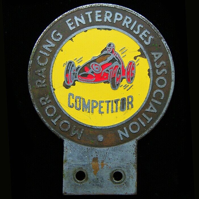 Very Rare Motor Racing Enterprises Association Car Badge (3187)