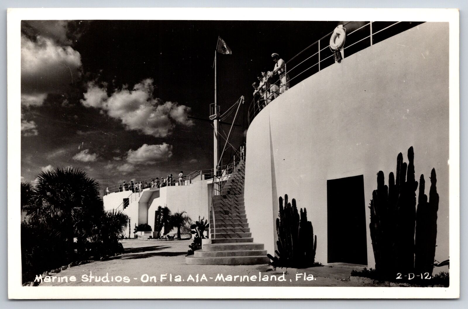 Marineland Florida~Marine Studios~Entrance to Aquarium~1940s RPPC