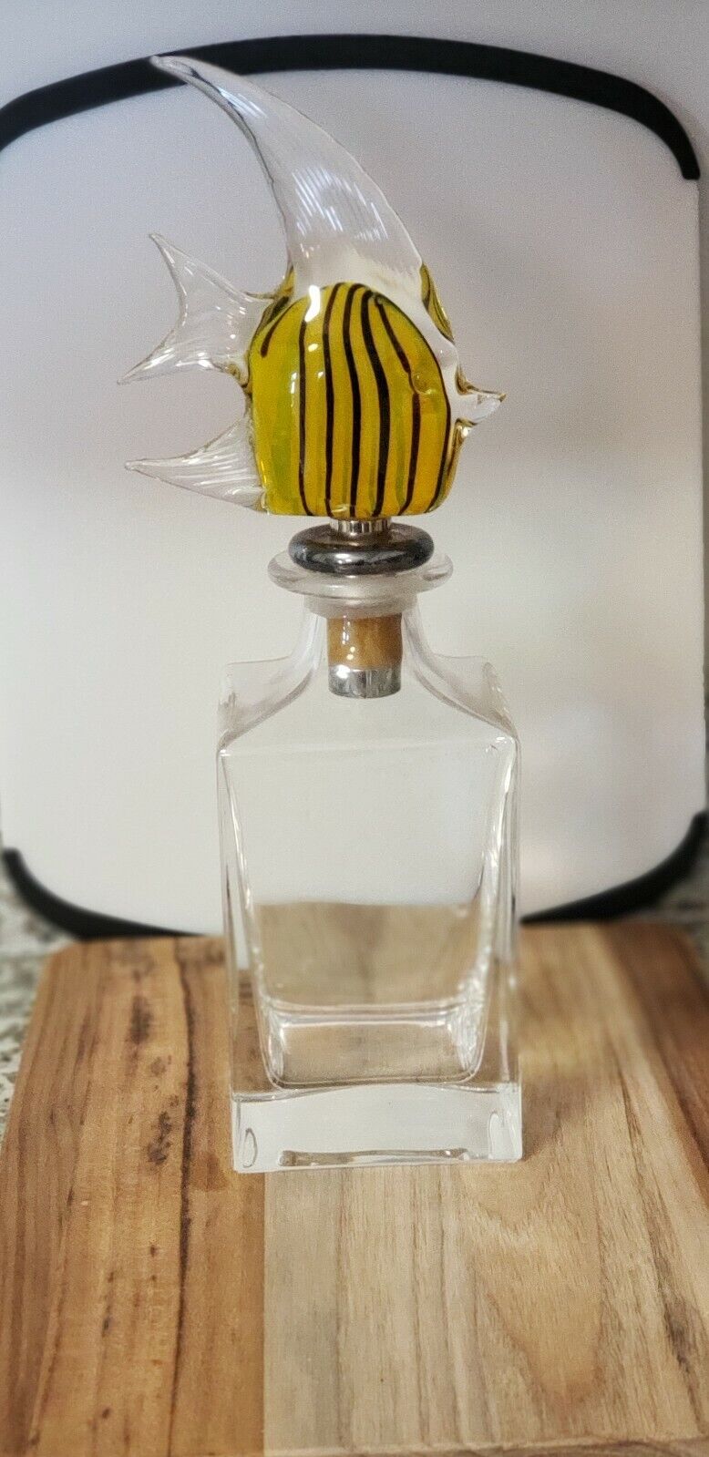 Deakin & Francis Decanter w/ Hans Turnwald glass fish topper