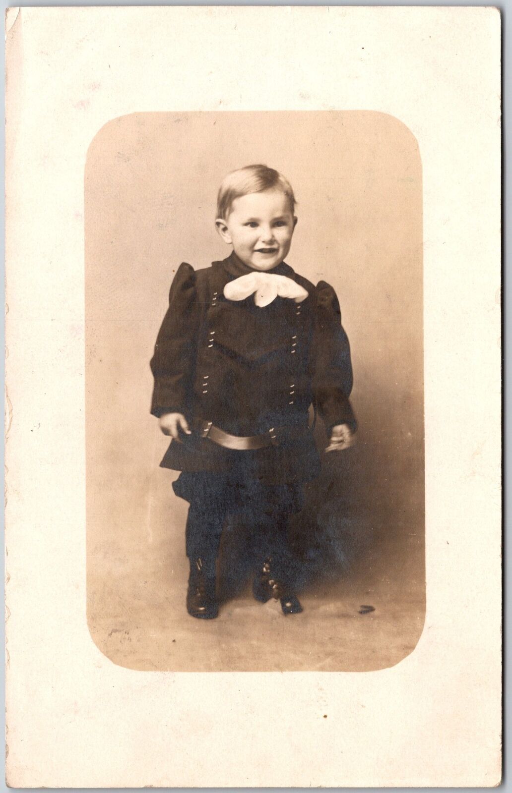 1909 Cute Little Boy Big Smile Photograph Posted Postcard