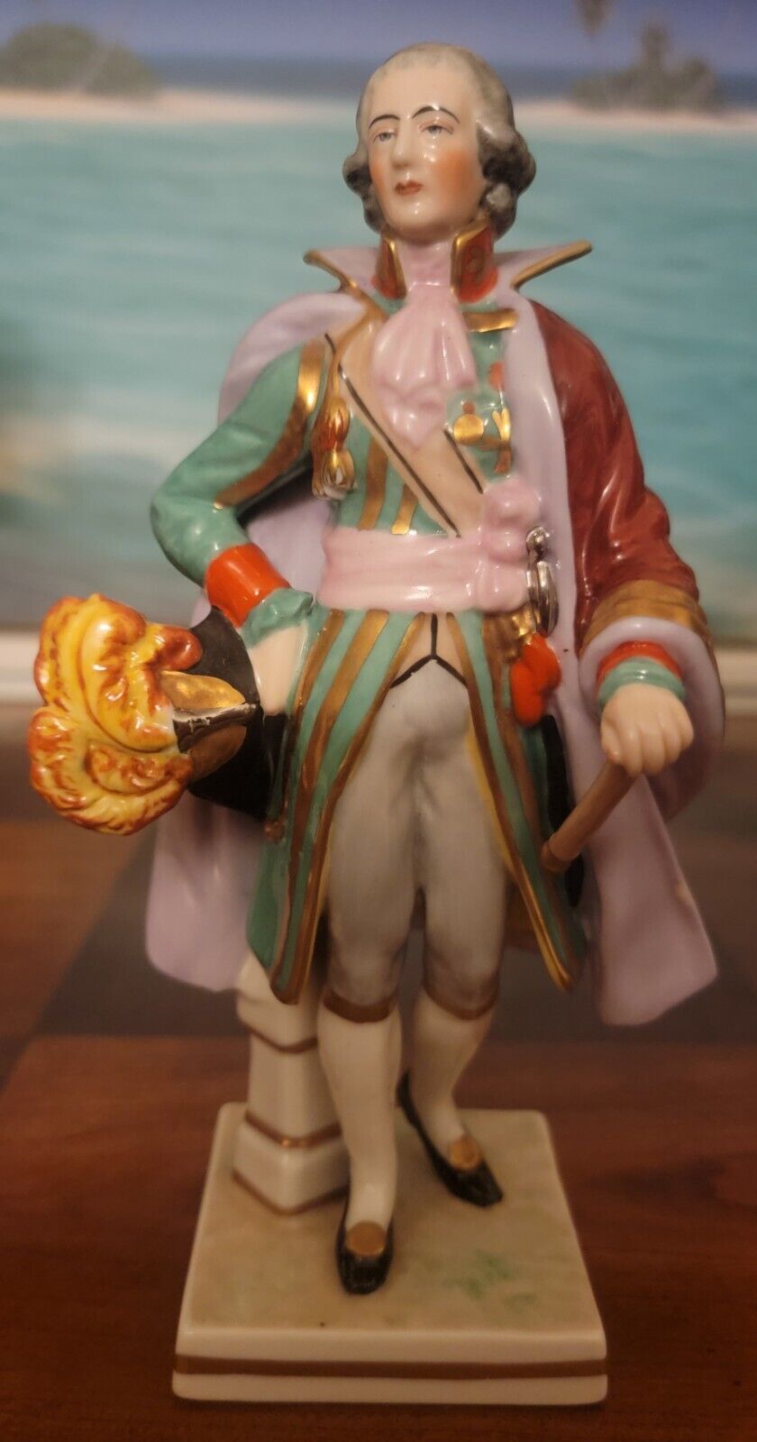 Vintage Frankenthal Wessel German Porcelain George Washington #1783 Figurine
