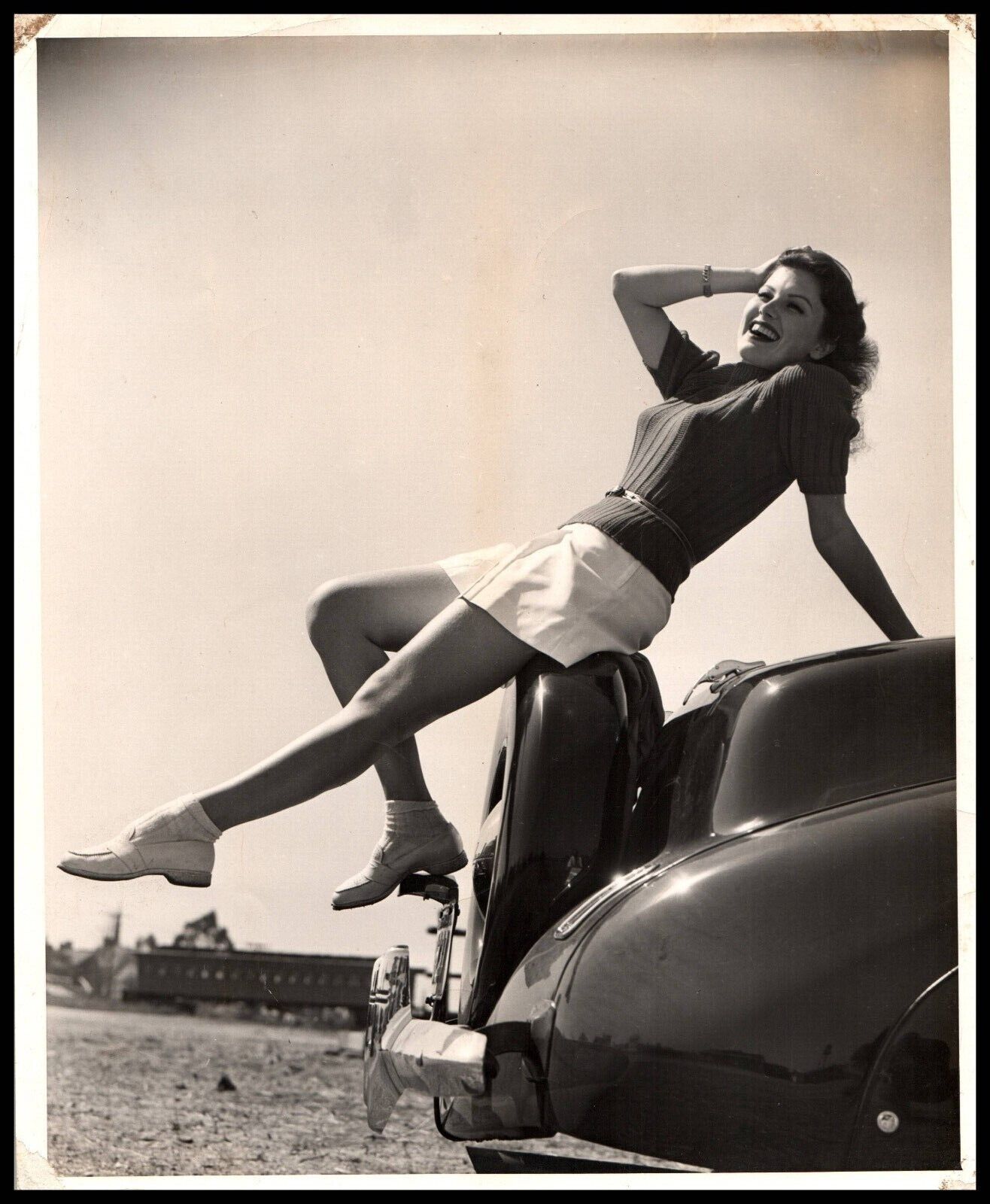 HOLLYWOOD Beauty RITA HAYWORTH ALLURING POSE PORTRAIT 1930s ORIGINAL Photo 153