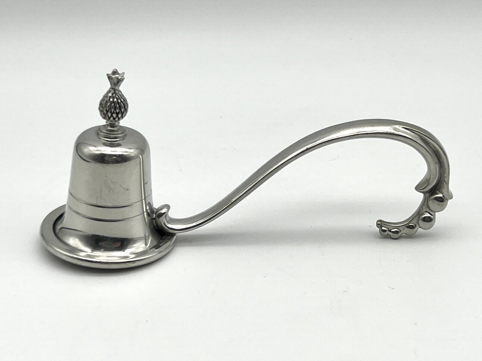 Vintage Shirley Williamsburg Polished Pewter Candle Snuffer