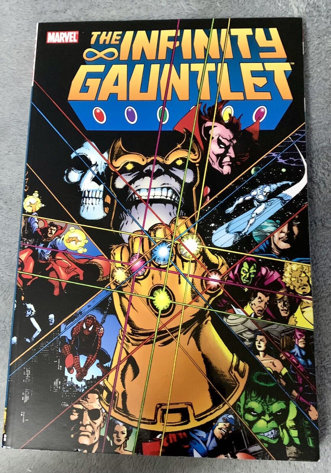 Lot Of 9 Marvel TPB And X-4 Series  #1-#5, Infinity Gauntlet, Wolverine, X-23…