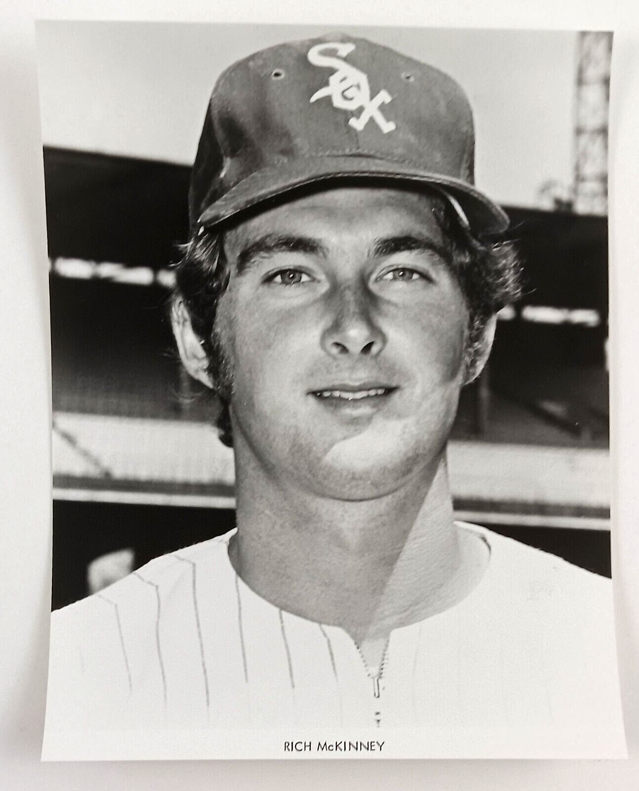 1970s Chicago White Sox Rich McKinney Infielder MLB Baseball Vintage Press Photo