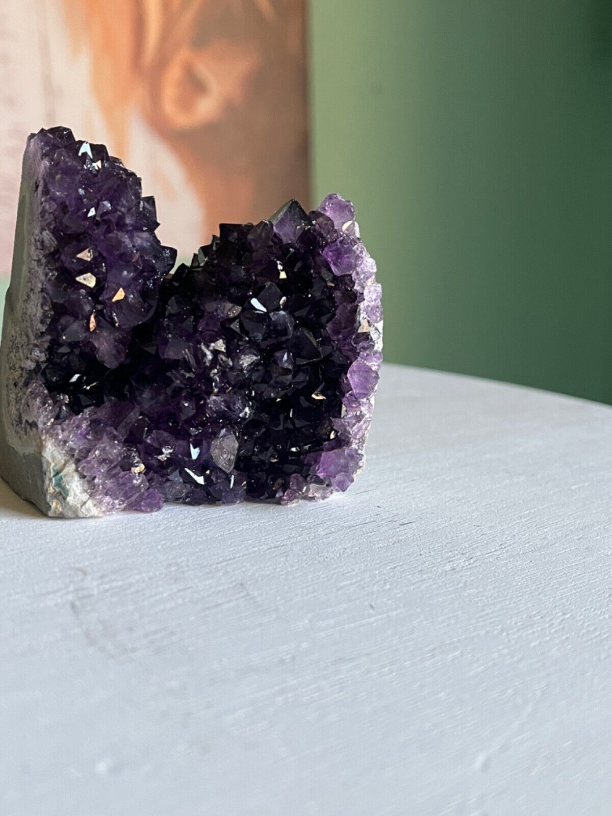 80-100g Raw Amethyst Crystal Quartz Cluster Specimens Healing Reiki Ornaments