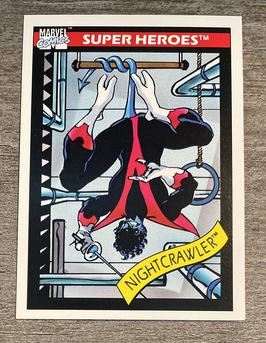 NIGHTCRAWLER 1990 Marvel Comics Universe Series 1 Super Heroes  #38   *38e*