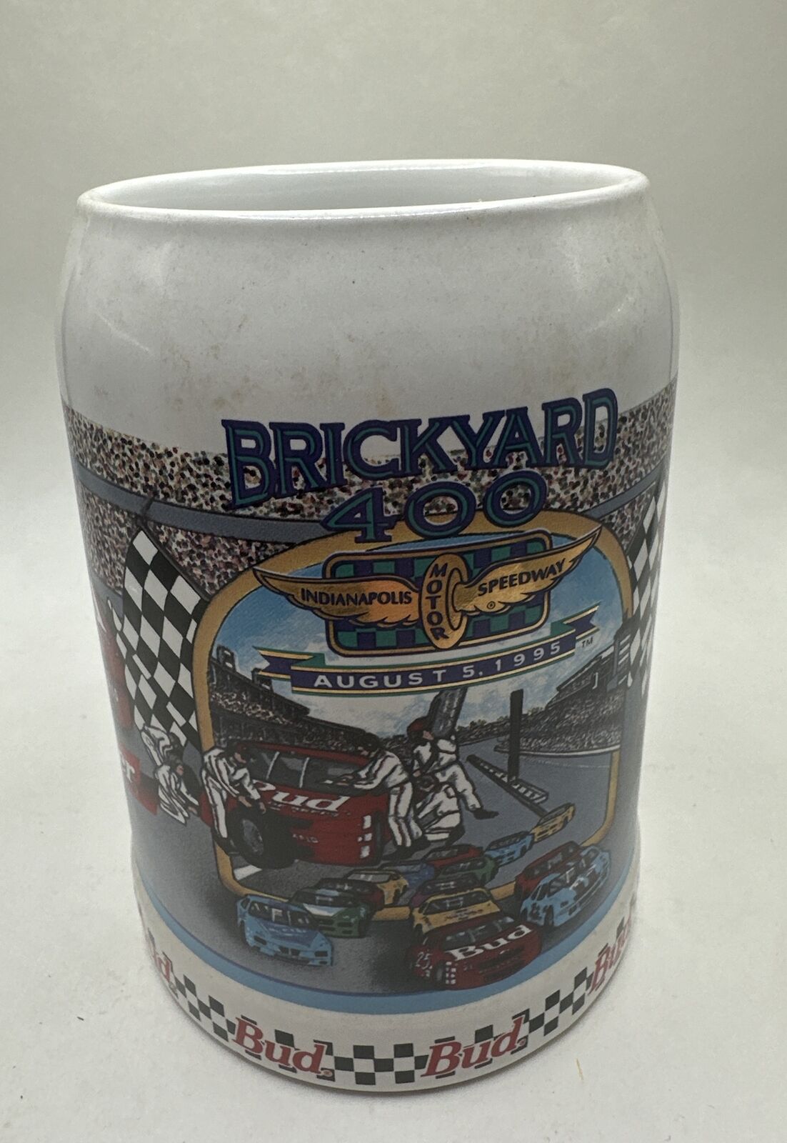 Budweiser 1995 Vintage  Brickyard 400 Special Event Stein