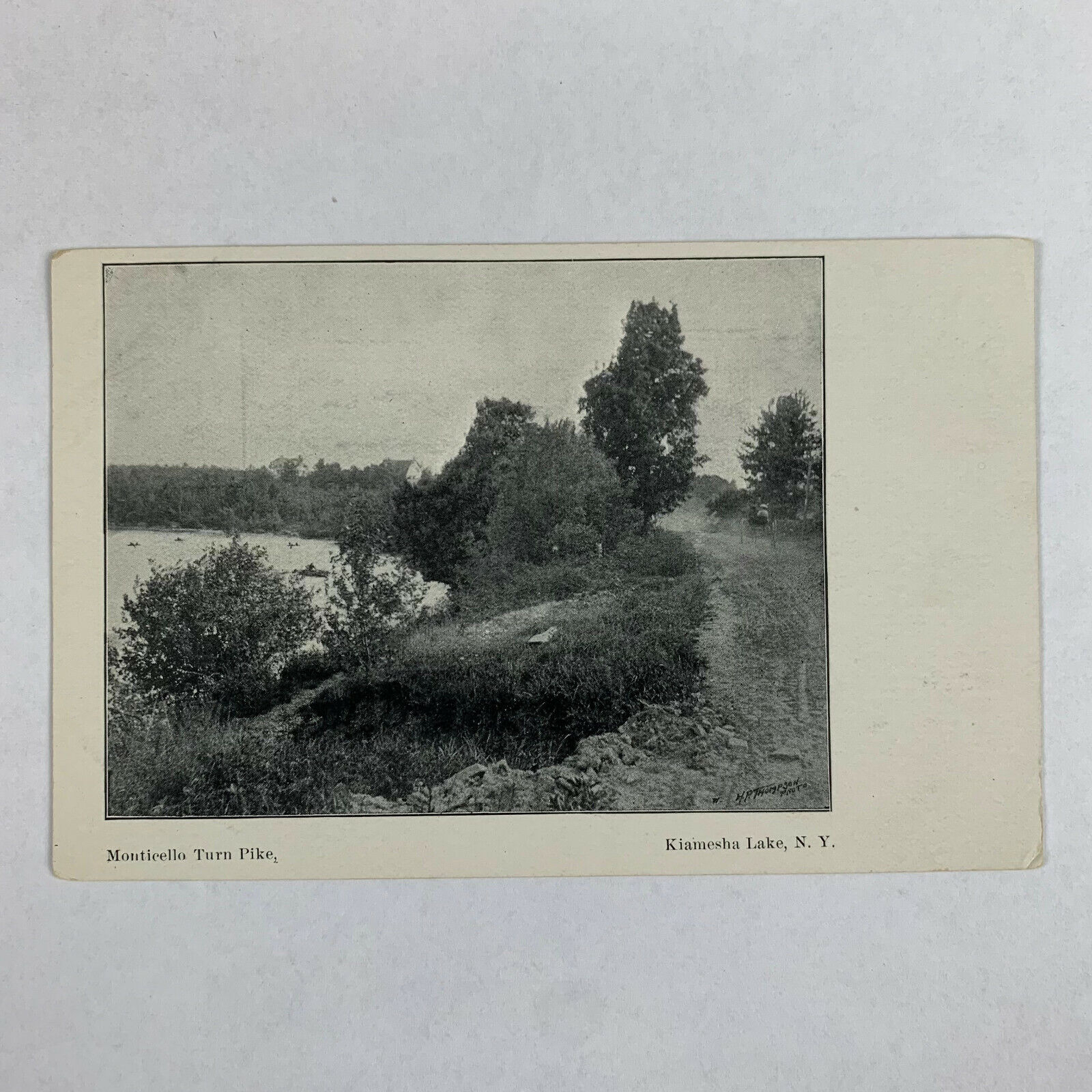 Postcard New York Kiamesha Lake NY Monticello Turn Pike Pre-1907 Unposted 