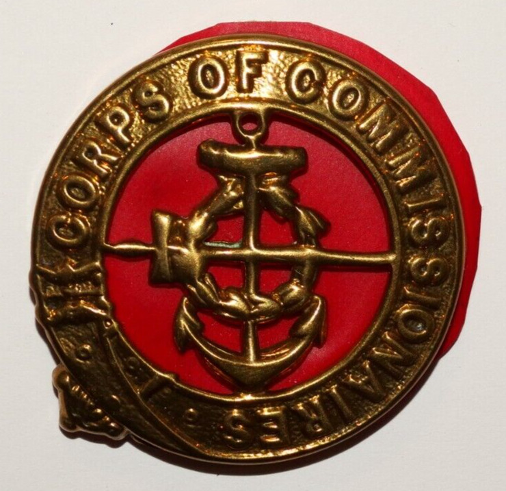 BRITISH MILITARY CAP BADGES, British Corps of Commissionaires Brass Cap Badge