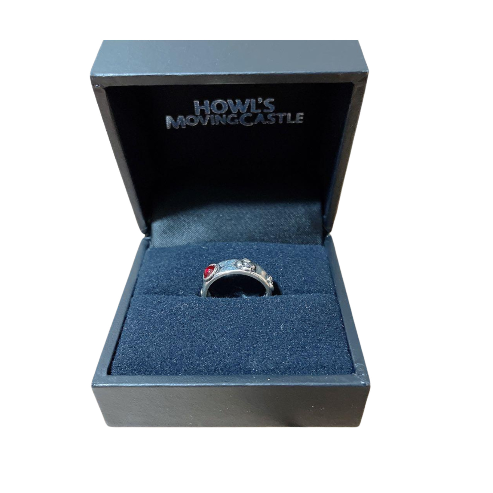 Ghibli Museum Limited Howl\'s Moving Castle Ring No. 12 Silver Red Ring Japan