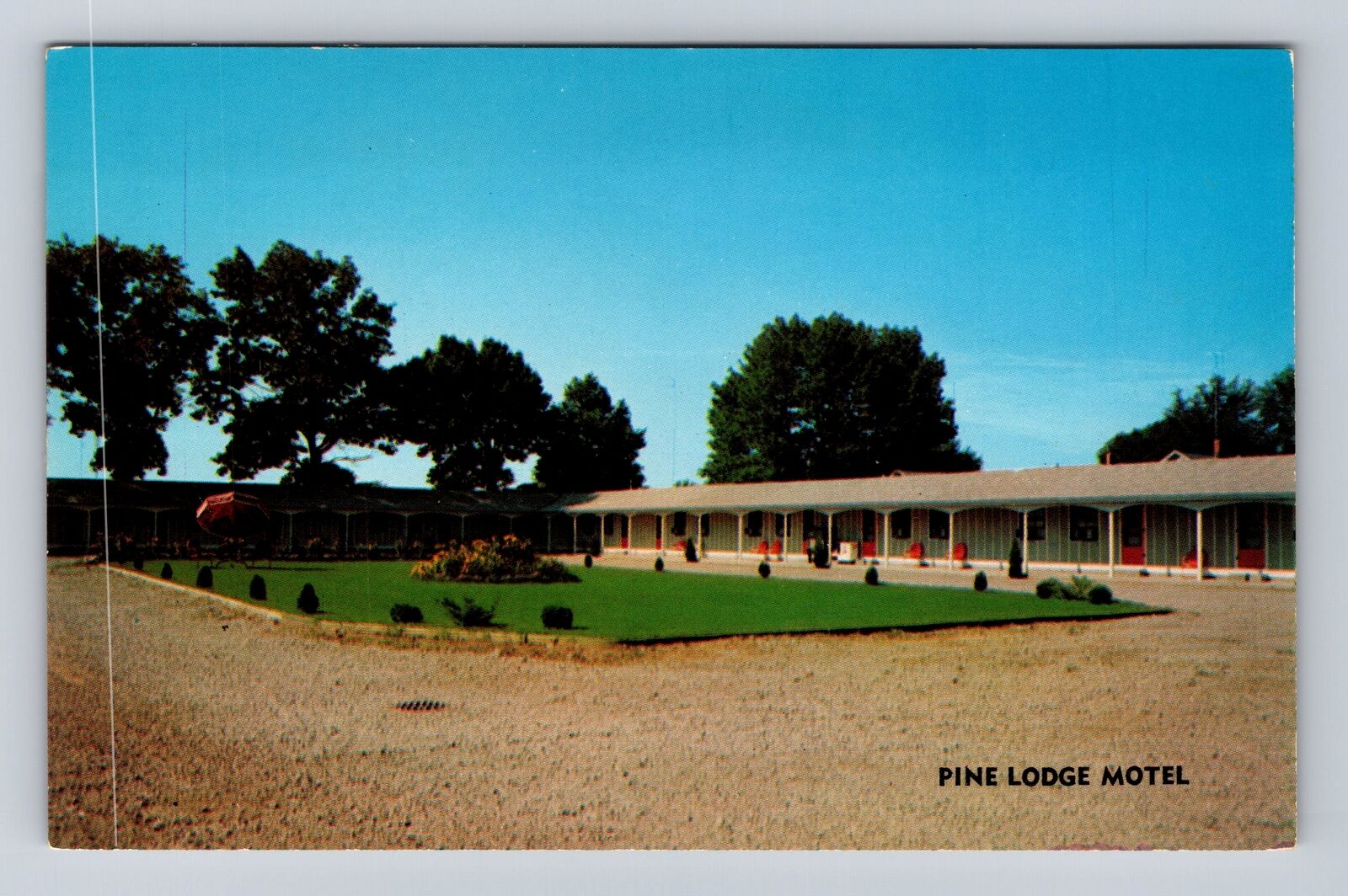 Napoleon OH-Ohio, Pine Lodge Motel Advertising, Vintage Souvenir Postcard