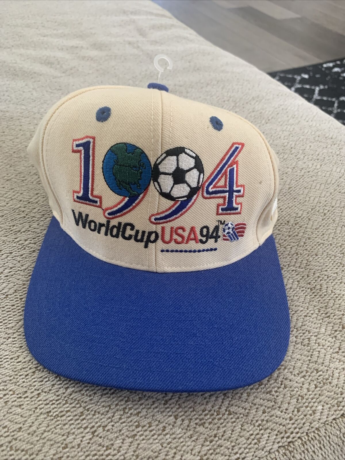 Vintage 90s Deadstock World Cup 1994 USA Soccer Snapback Hat Baseball Cap