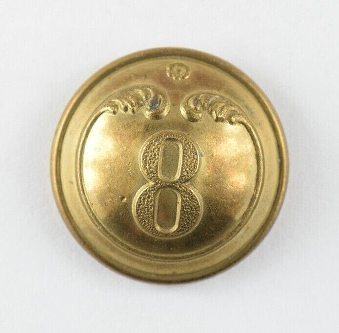 1850s-60s French 8th Regiment Uniform Button L3DT