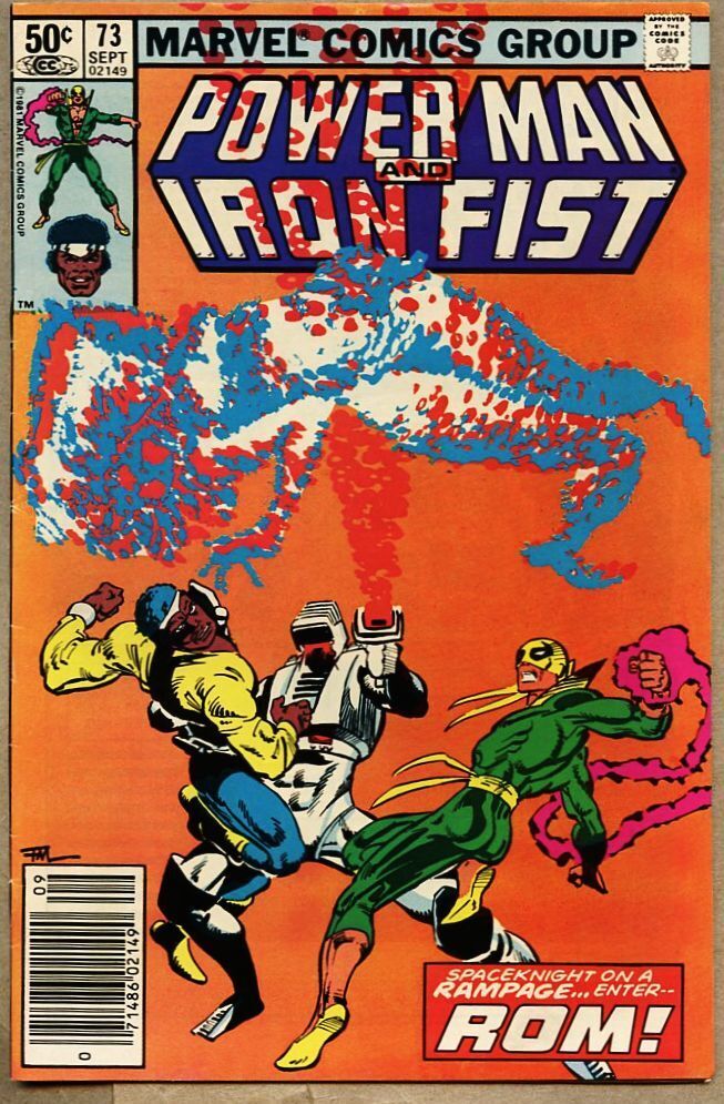 Power Man And Iron Fist #73-1981 fn 6.0 Frank Miller ROM The Spaceknight 