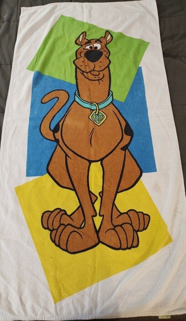 Vintage 2000 Scooby-Doo Cartoon Network Beach Towel Color Blocks 52\