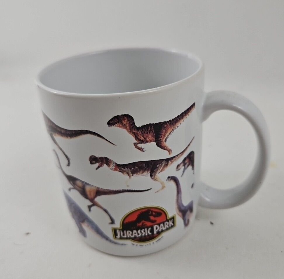 Vintage 1992 Jurassic Park Dinosaur Coffee Mug Cup by Dakin