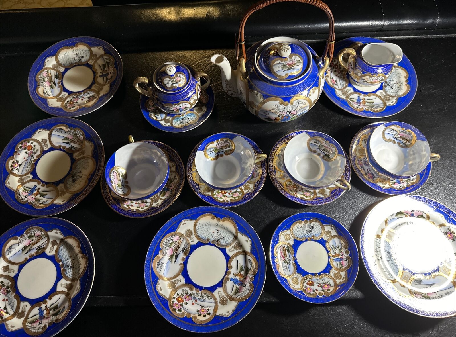 antique japanese porcelain tea set