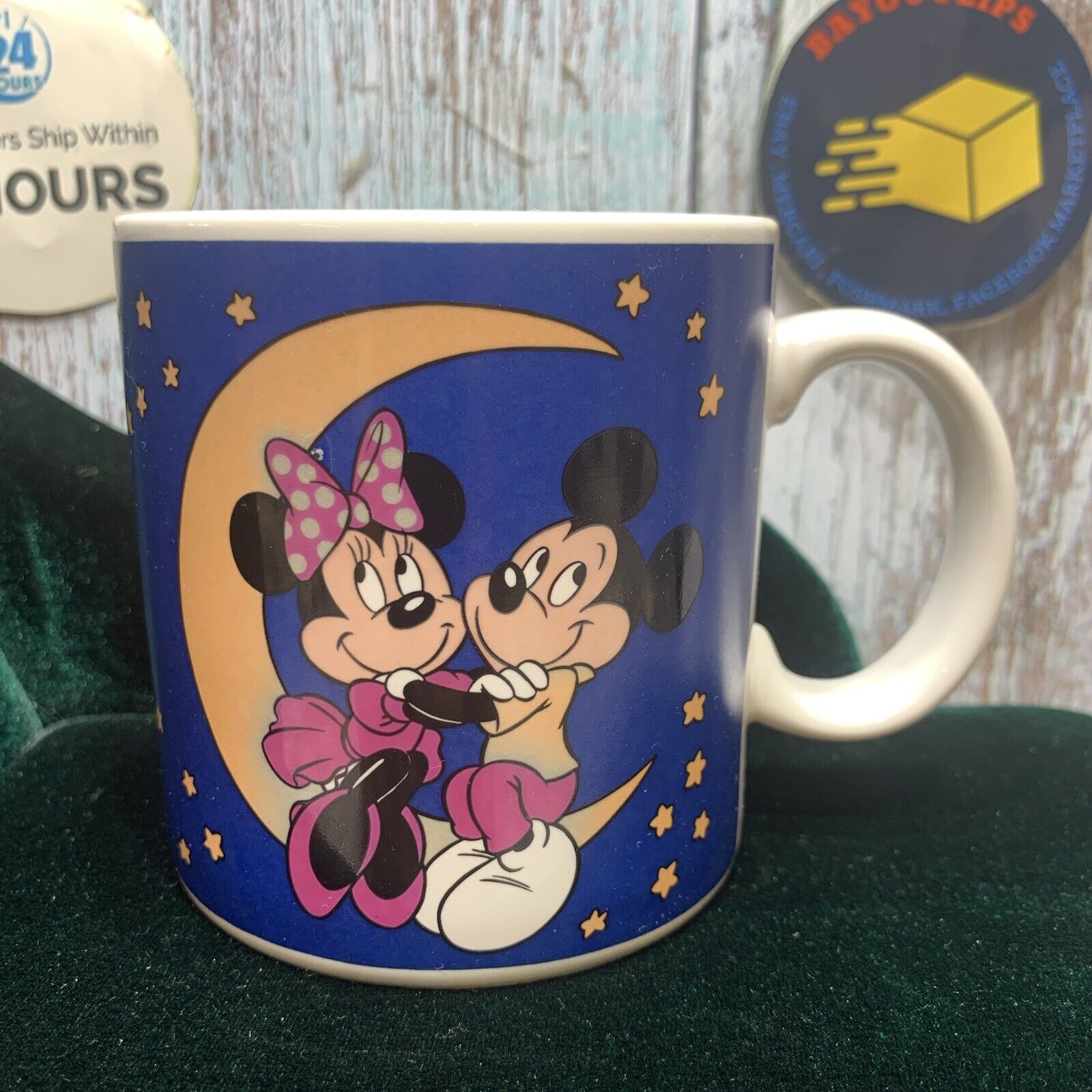 Vintage Walt Disney Mickey & Minnie Mouse Mug 1985, #5774