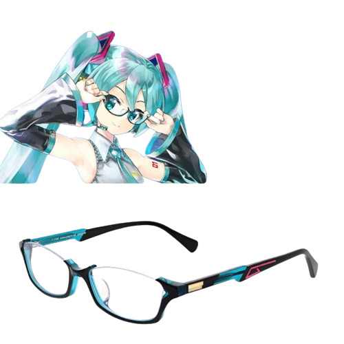 WASHIN MIKU-007 Vocaloid Hatsune Miku PC Computer Eyeglass Glasses New