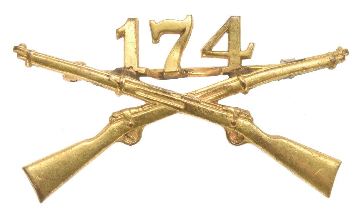 Pre-WWI US Army Metal Insignia: 174th Infantry