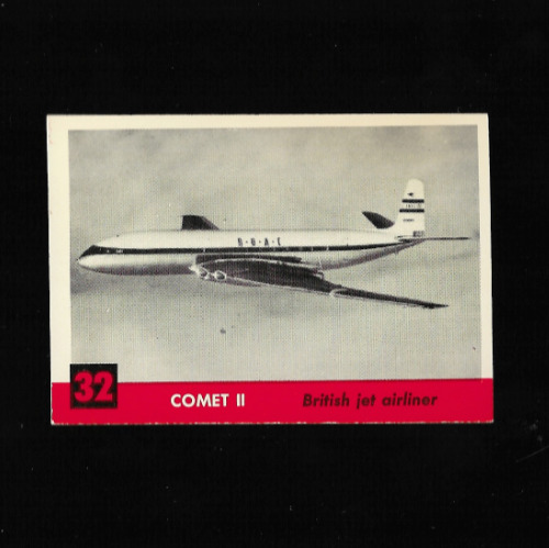 1956 Topps Jets Trading Cards #32 De Havilland Comet II