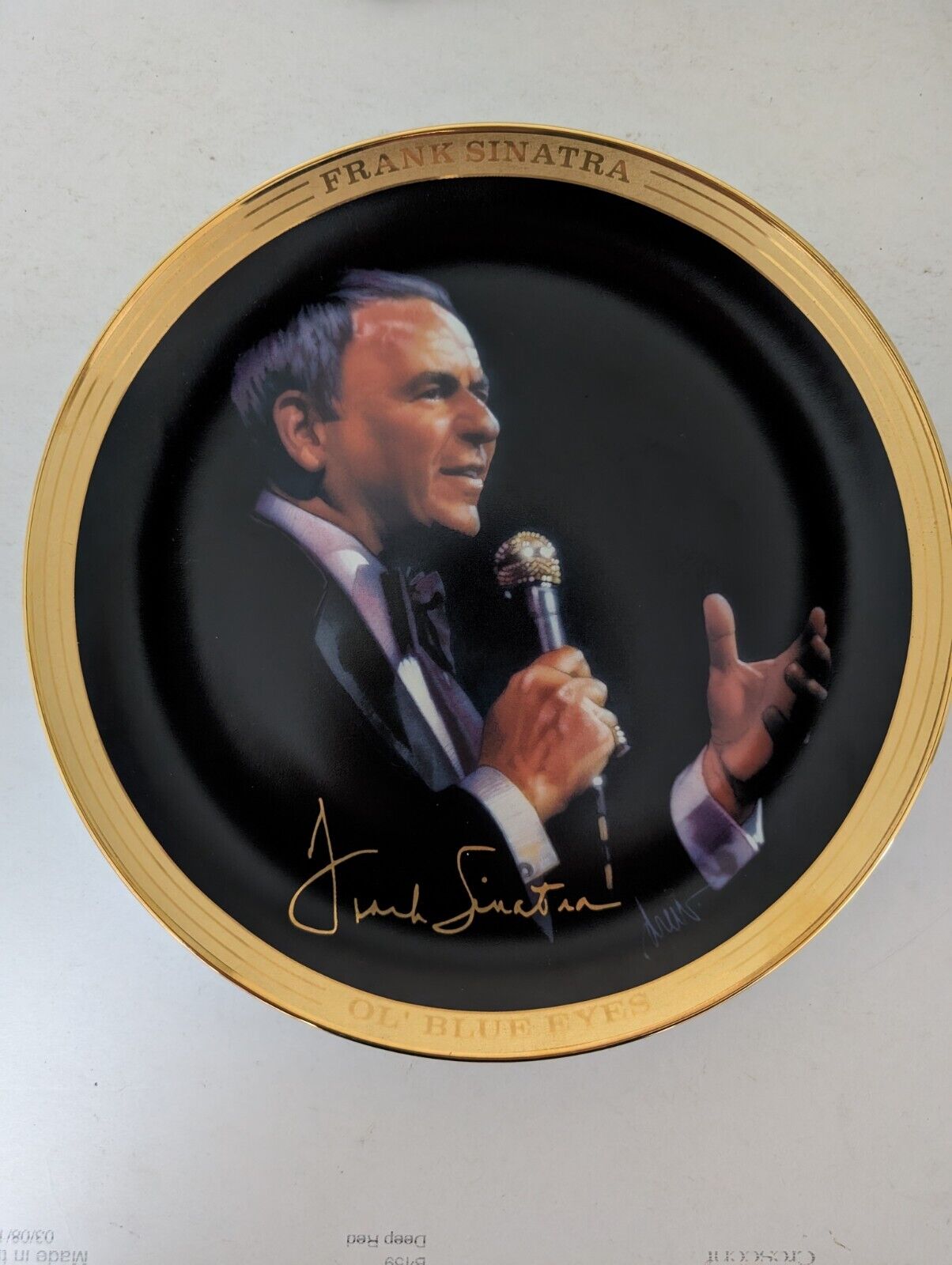 Frank Sinatra Franklin Mint Limited Edition Musical Plate Plays My Way