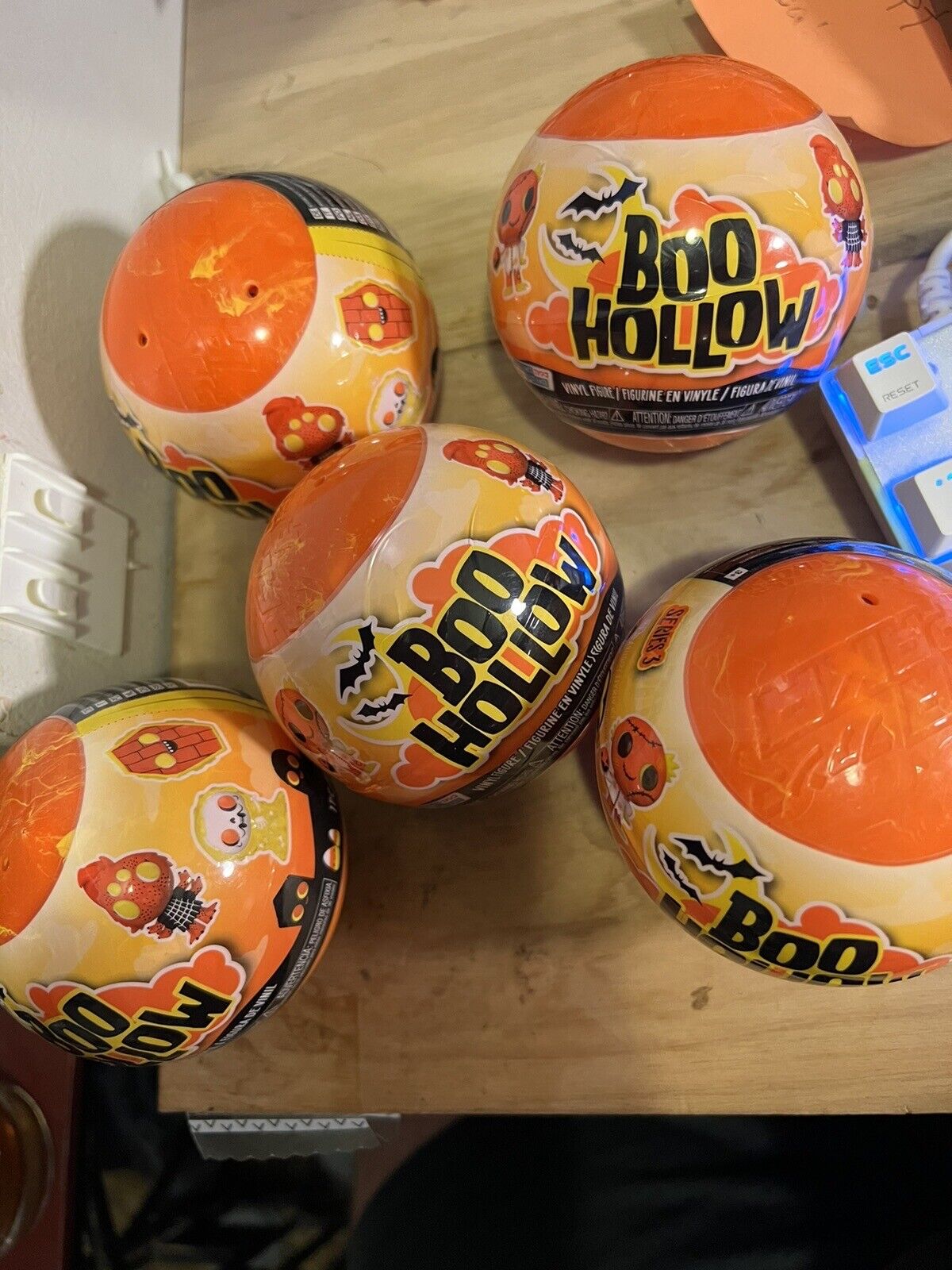 Lot Of 5 Funko Paka Paka: Boo Hollow Series 3 Blind “Balls” In Time Halloween