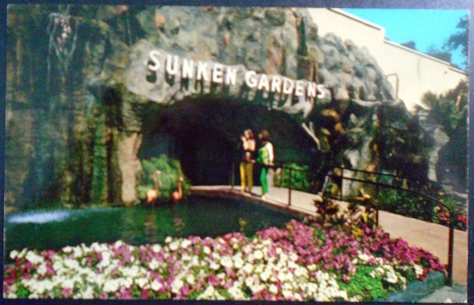 1969 Beautiful Sunken Gardens, Aviary Entrance, St. Petersburg, Florida