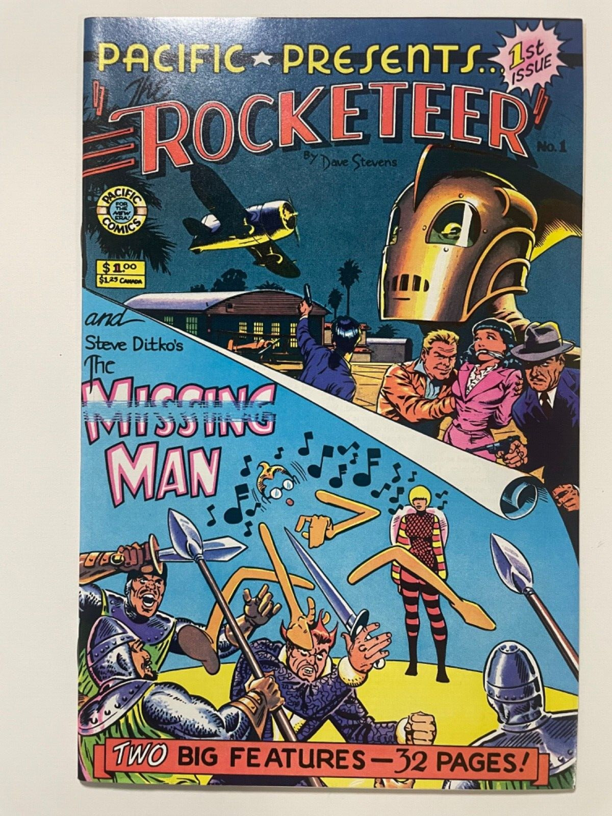 Pacific Presents The ROCKETEER #1, 9.6 NM+, Dave Stevens, 1982 Very nice.