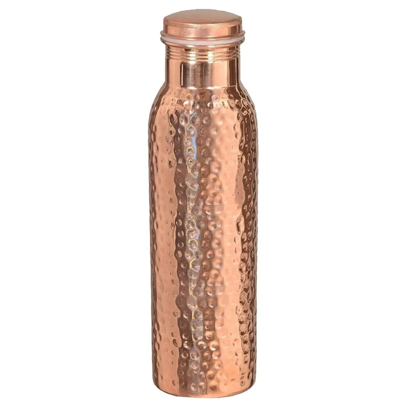 Beautiful Hammered Copper Water Bottle | Ayurvedic Health Benefits 1000 ml
