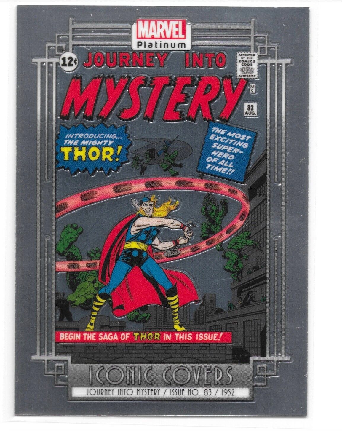 2023 Upper Deck Marvel Platinum Iconic Covers ICO4 Journey Into Mystery