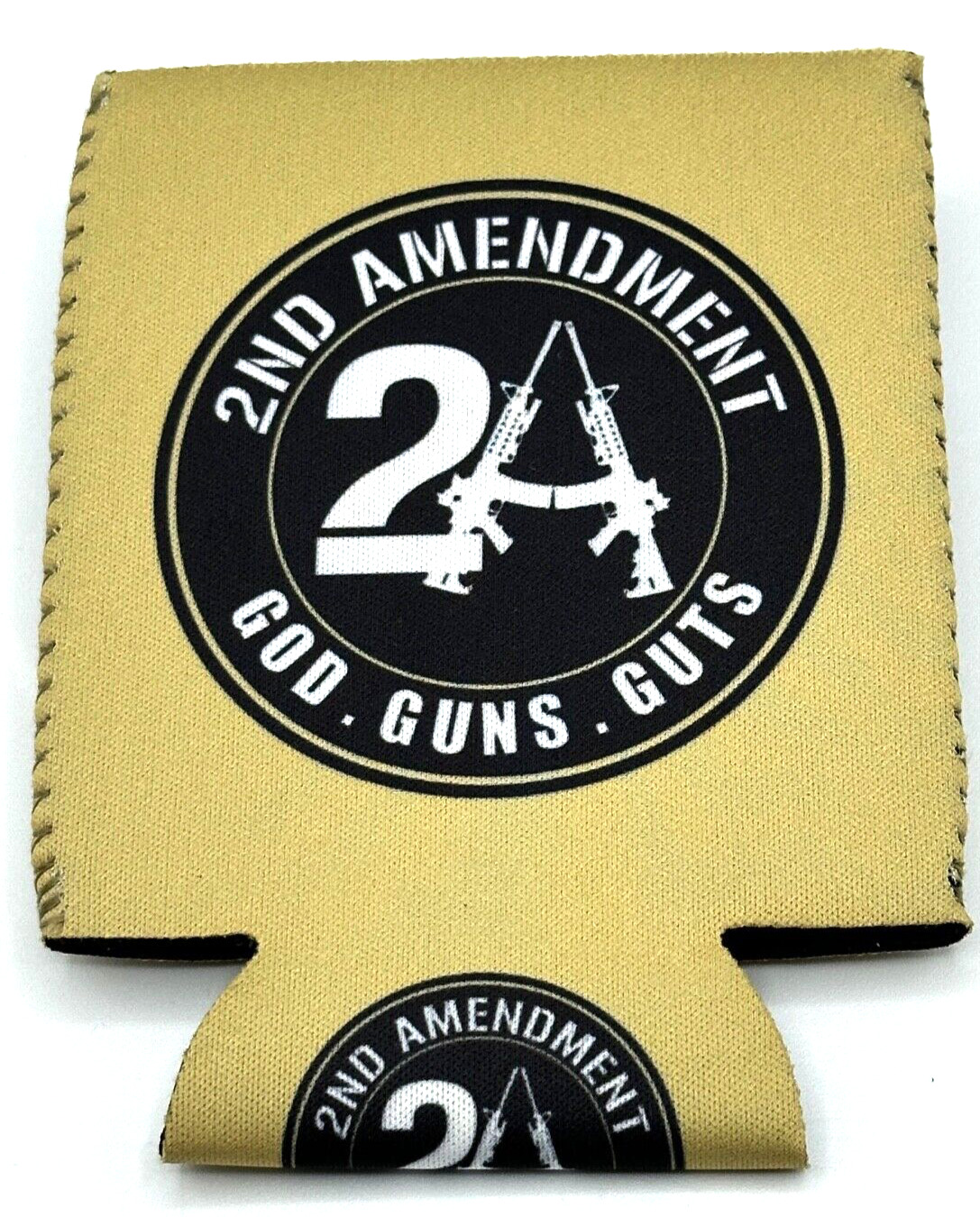 2nd Amendment...God -Guns -Guts...Can Koozie ..+ 5 - 2A Car / Truck Stickers