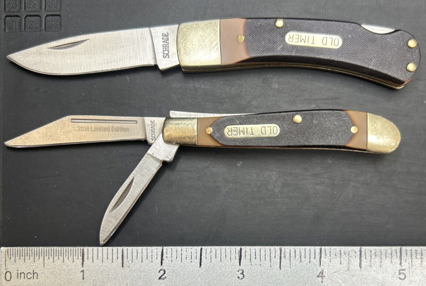 Schrade Old Timer Pocketknives 3OT & 72OT Nice USED Lot of 2