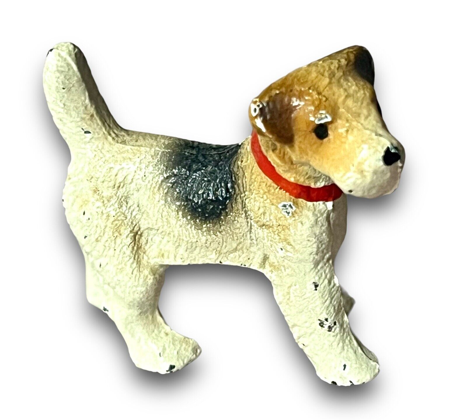 Vintage Miniature Cast Iron Fox Terrier Hubley