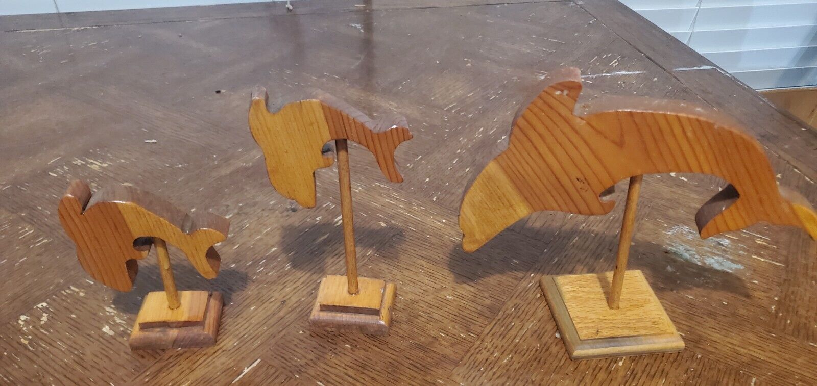 3 Piece Dolphin Wood Set