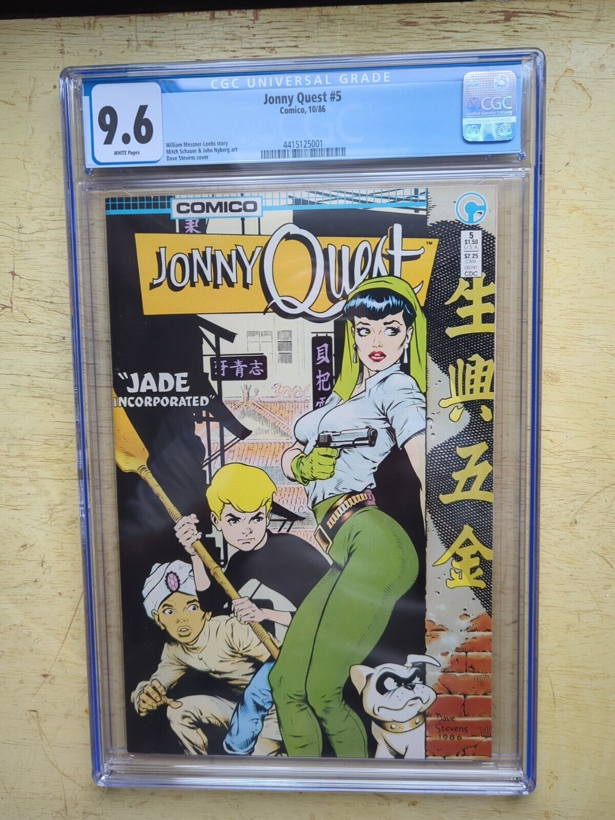 Jonny Quest #5 - CGC 9.6 - Dave Stevens Cover - Comico - 1986 - Nice Copy 