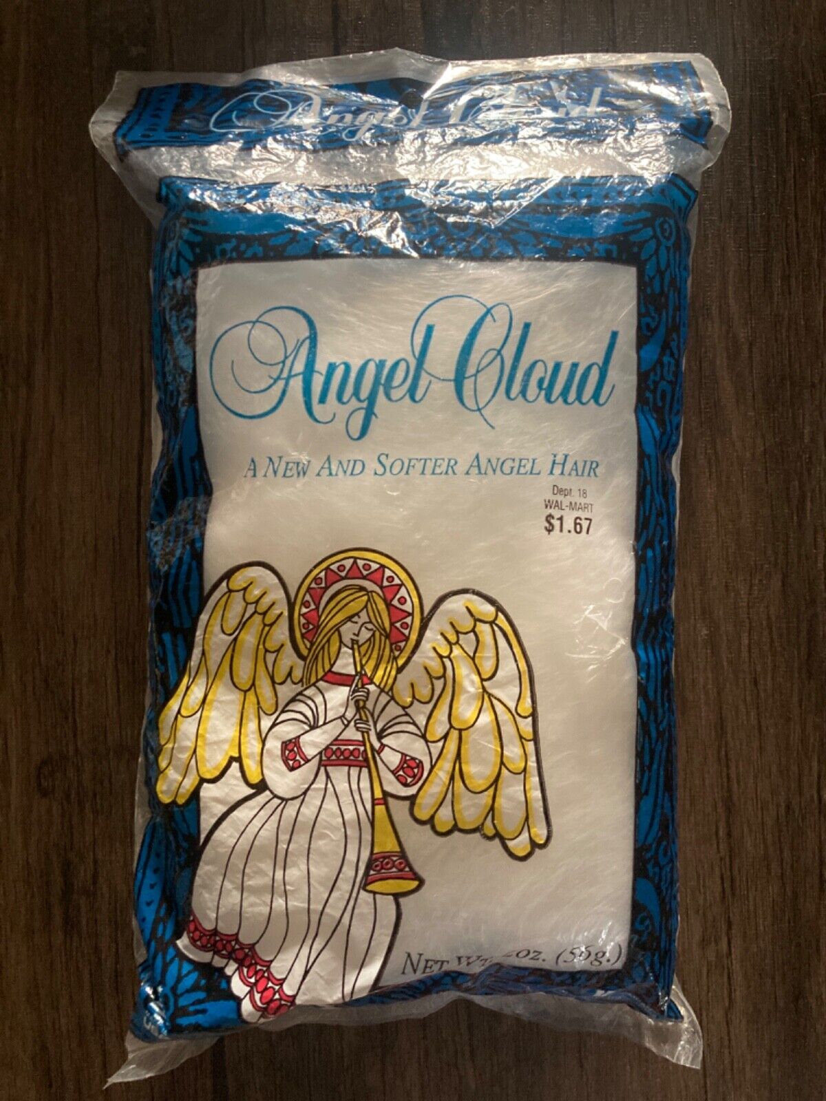 Vintage Angel Cloud New and Softer Angel Hair Christmas Holiday Decorating NIP