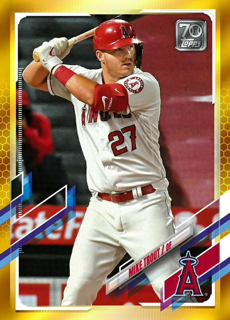 ‼️ MIKE TROUT - Digital Topps Card 2021 MLB Uncommon Gold 