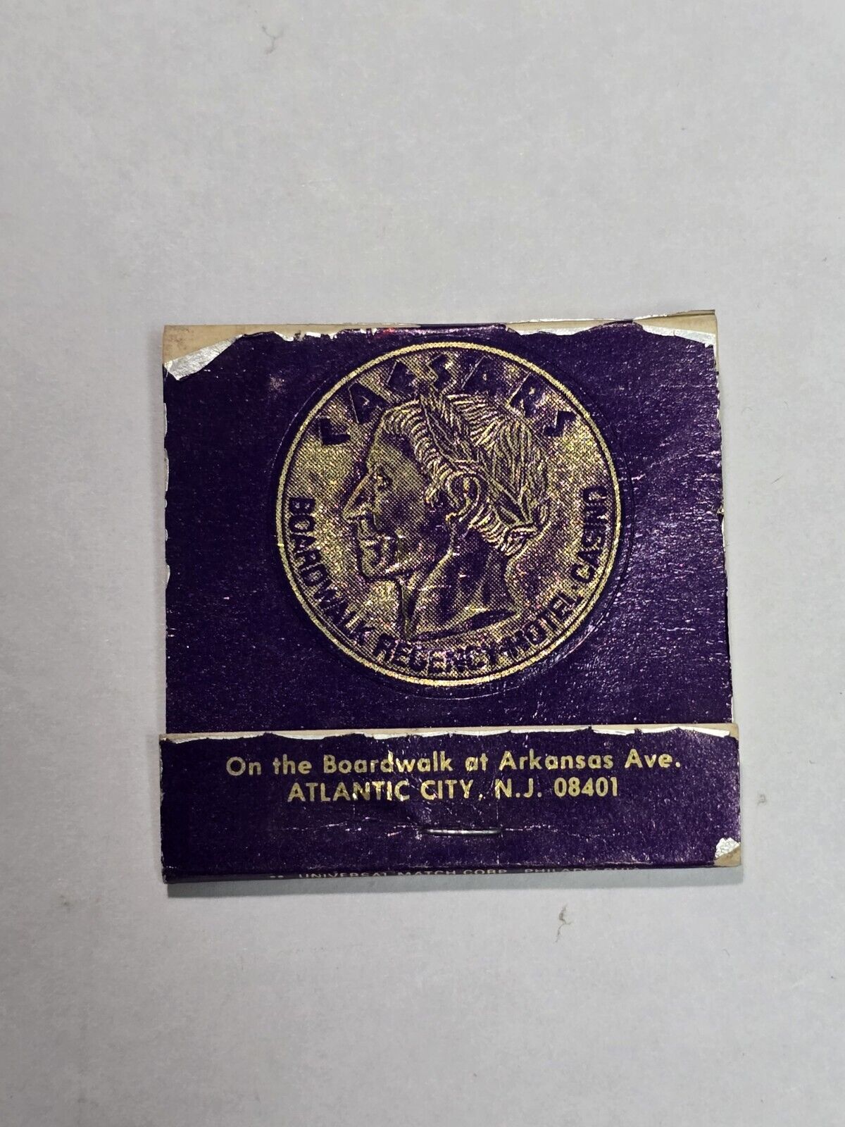 Vintage Matchbook - Caesars Casino Atlantic City New Jersey