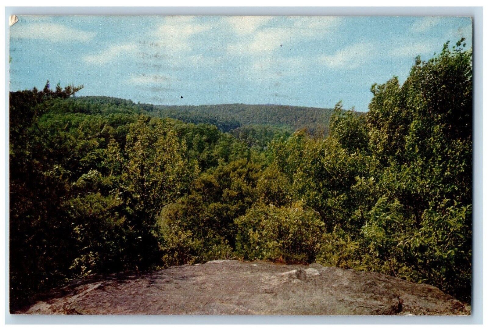 Olive Hill Kentucky Postcard Carters Cave State Park View From Top Hawk\'s Nest