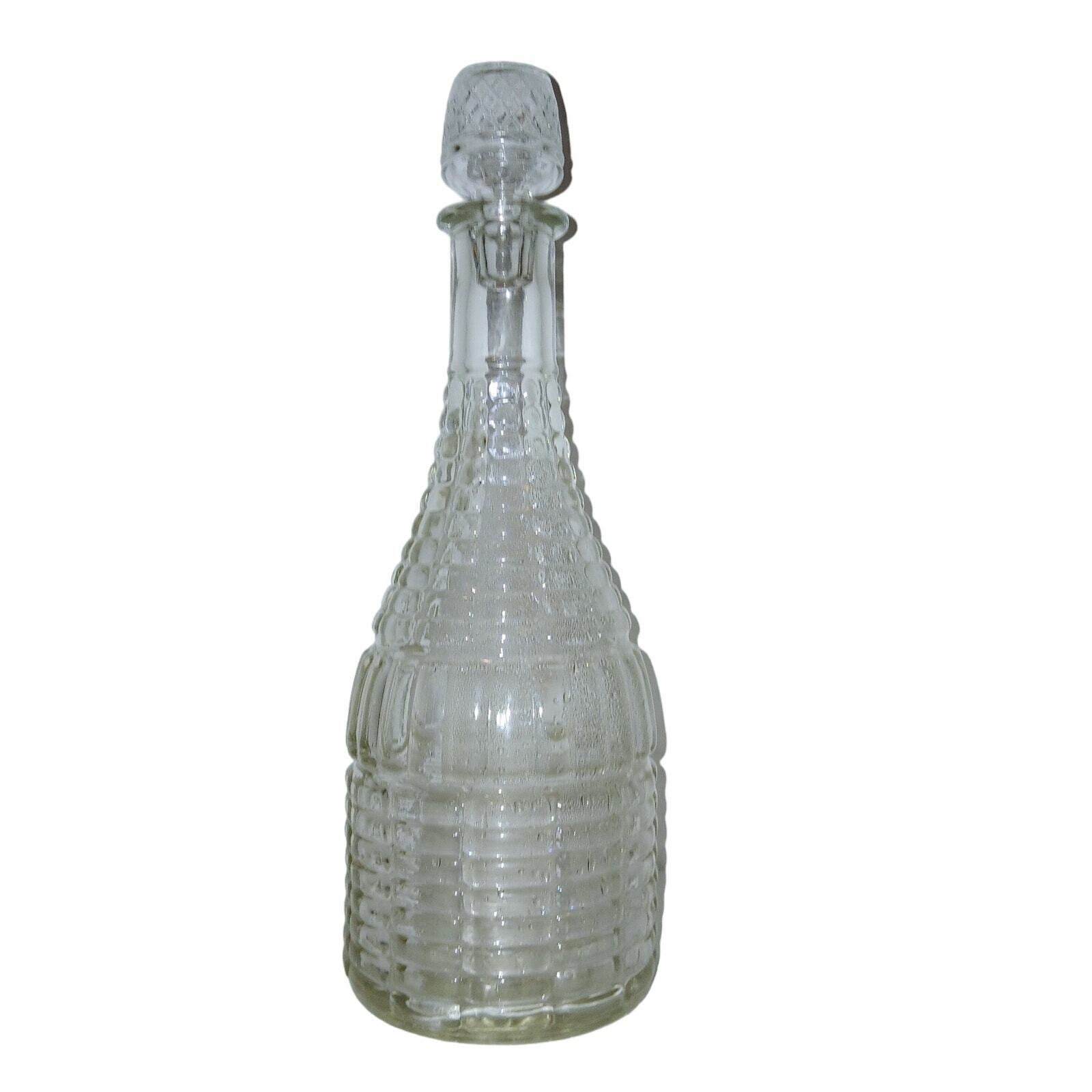 Vintage Glass Decanter Wine Liquor 