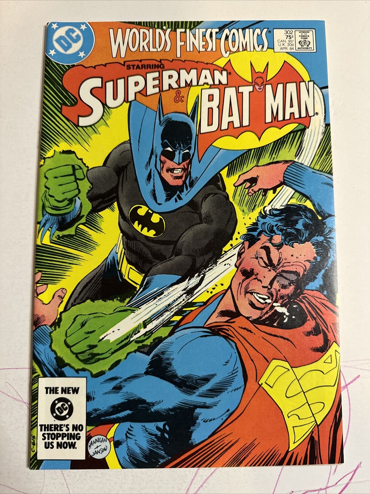 World's Finest Comics #302: “The Superman-Batman Split” DC Comics 1984 NM